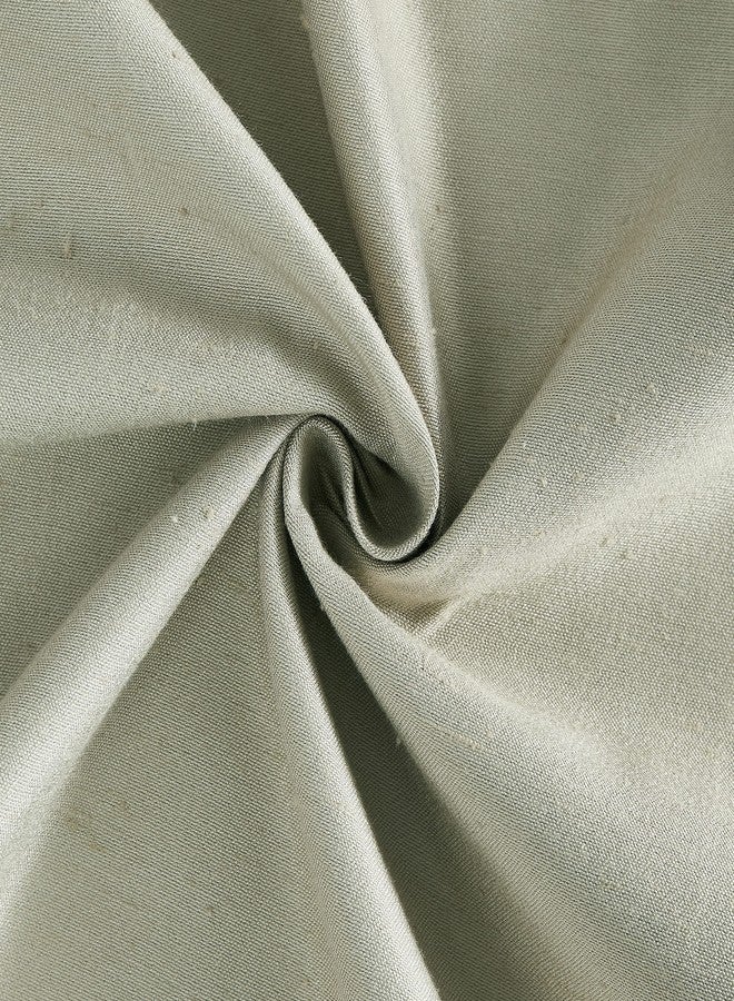 Central Park Sage Blackout Pinch Pleat Curtain Panel for Bedroom Noise Reducing Luxury Silk Panels with Full Blackout Liner Backtab Drapes with 9 Hooks (Ring not Include), 40"x84"x2, Sage Green - Image 5